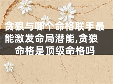 贪狼与哪个命格联手最能激发命局潜能,贪狼命格是顶级命格吗