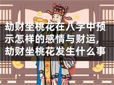 劫财坐桃花在八字中预示怎样的感情与财运,劫财坐桃花发生什么事