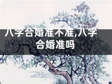 八字合婚准不准,八字合婚准吗