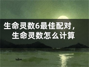 生命灵数6最佳配对，生命灵数怎么计算