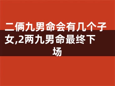 二俩九男命会有几个子女,2两九男命最终下场