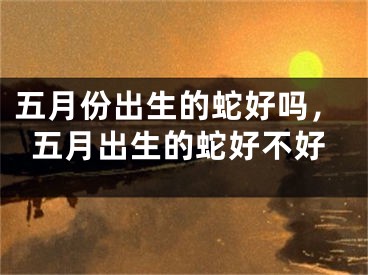 五月份出生的蛇好吗，五月出生的蛇好不好