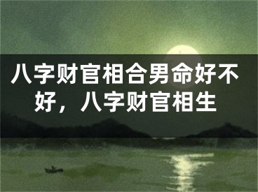 八字财官相合男命好不好，八字财官相生