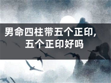 男命四柱带五个正印,五个正印好吗