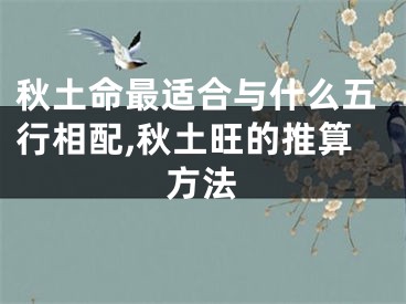 秋土命最适合与什么五行相配,秋土旺的推算方法