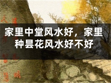 家里中堂风水好，家里种昙花风水好不好