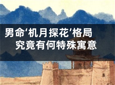 男命‘机月探花’格局究竟有何特殊寓意
