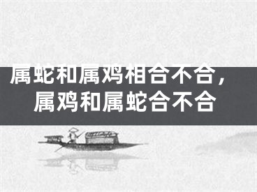 属蛇和属鸡相合不合，属鸡和属蛇合不合