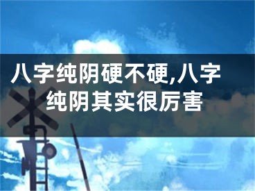 八字纯阴硬不硬,八字纯阴其实很厉害