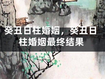 癸丑日柱婚姻，癸丑日柱婚姻最终结果