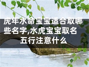 虎年水命宝宝适合取哪些名字,水虎宝宝取名五行注意什么