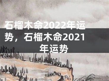 石榴木命2022年运势,石榴木命2021年运势