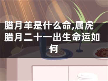 腊月羊是什么命,属虎腊月二十一出生命运如何