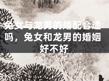 兔女与龙男的婚配合适吗，兔女和龙男的婚姻好不好
