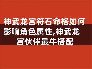 神武龙宫符石命格如何影响角色属性,神武龙宫伙伴最牛搭配