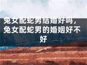 兔女配蛇男结婚好吗，兔女配蛇男的婚姻好不好