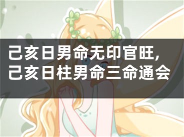 己亥日男命无印官旺,己亥日柱男命三命通会