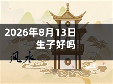 2026年8月13日生子好吗