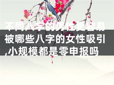 不同八字的男性更容易被哪些八字的女性吸引,小规模都是零申报吗
