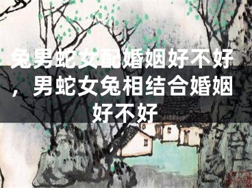 兔男蛇女配婚姻好不好，男蛇女兔相结合婚姻好不好