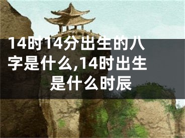 14时14分出生的八字是什么,14时出生是什么时辰