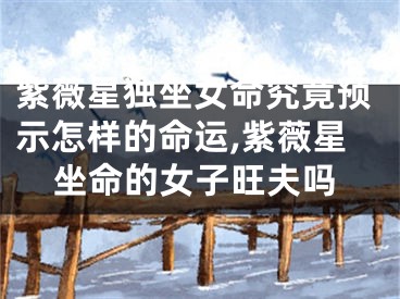 紫薇星独坐女命究竟预示怎样的命运,紫薇星坐命的女子旺夫吗