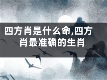 四方肖是什么命,四方肖最准确的生肖