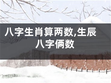 八字生肖算两数,生辰八字俩数