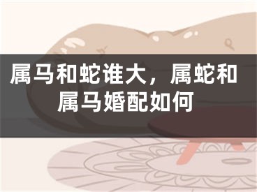 属马和蛇谁大，属蛇和属马婚配如何