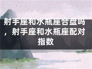 射手座和水瓶座合盘吗，射手座和水瓶座配对指数