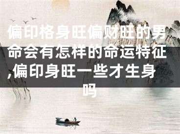 偏印格身旺偏财旺的男命会有怎样的命运特征,偏印身旺一些才生身吗