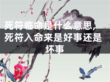 死符临命是什么意思,死符入命来是好事还是坏事