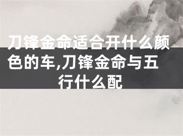 刀锋金命适合开什么颜色的车,刀锋金命与五行什么配