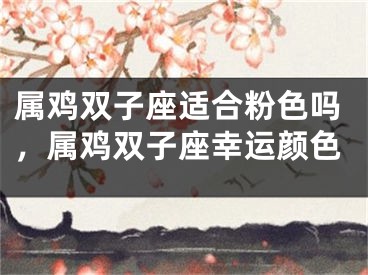 属鸡双子座适合粉色吗,属鸡双子座幸运颜色