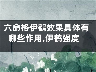 六命格伊鹤效果具体有哪些作用,伊鹤强度