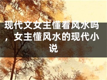现代文女主懂看风水吗，女主懂风水的现代小说