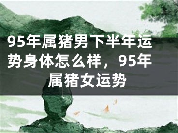 95年属猪男下半年运势身体怎么样,95年属猪女运势