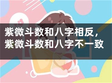 紫微斗数和八字相反，紫微斗数和八字不一致