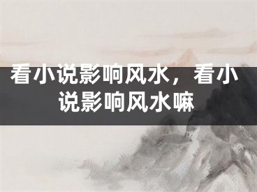看小说影响风水，看小说影响风水嘛