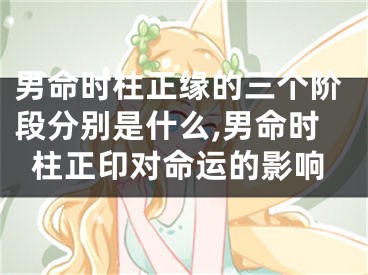 男命时柱正缘的三个阶段分别是什么,男命时柱正印对命运的影响