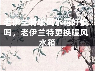 老伊兰特暖风水箱好换吗，老伊兰特更换暖风水箱