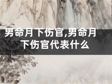 男命月下伤官,男命月下伤官代表什么