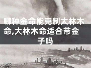 哪种金命能克制大林木命,大林木命适合带金子吗