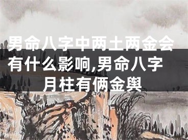 男命八字中两土两金会有什么影响,男命八字月柱有俩金舆