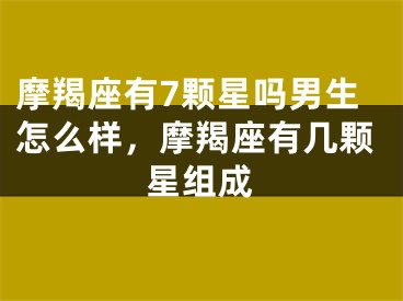 摩羯座有7颗星吗男生怎么样，摩羯座有几颗星组成