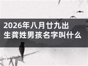 2026年八月廿九出生龚姓男孩名字叫什么