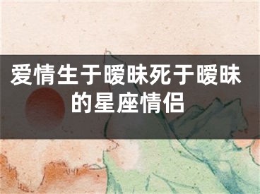 爱情生于暧昧死于暧昧的星座情侣