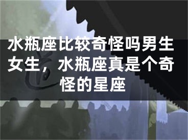 水瓶座比较奇怪吗男生女生，水瓶座真是个奇怪的星座