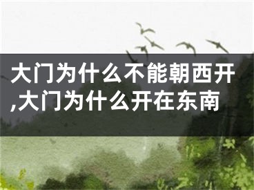 大门为什么不能朝西开,大门为什么开在东南