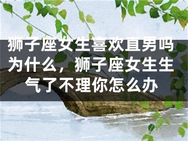 狮子座女生喜欢直男吗为什么，狮子座女生生气了不理你怎么办